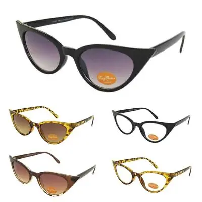 £8 • Buy VTG 50s/60s Style Pointed Cats Eye Sunglasses Black/Brown/Tortoiseshell Rockabil