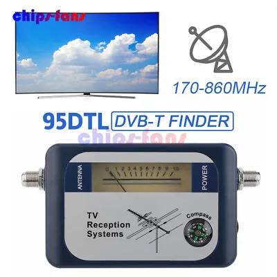 £19.19 • Buy DVB-T Digital Satellite Signal Finder Detector TV Antenna Strength Meter Compass
