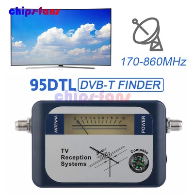 £19.19 • Buy DVB-T Digital Satellite Signal Finder Detector TV Antenna Strength Meter Compass