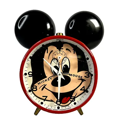 Vintage Mickey Mouse Clock Walt Disney By Bradley West Germany (parts Only) • $10.98