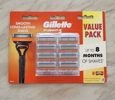 $21.50 • Buy Gillette Fusion Razor Blade Pack Of 8 Cartridges + Free Shipping