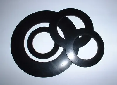 1.5mm Thick 56mm To 230mm Od Flat Ring Epdm Circular Rubber Washer Gaskets Seals • £3.94