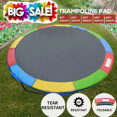 Replacement Reinforced Outdoor Round Trampoline Spring Pad Cover • $34.99