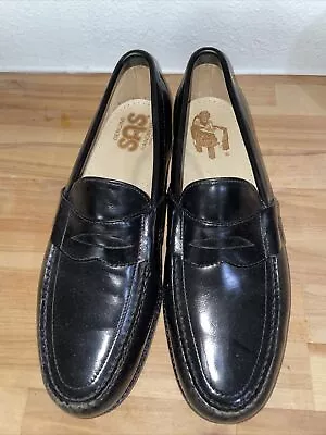 Genuine SAS Mens Size 10N 442405 Black Loafers NARROW • $39.99