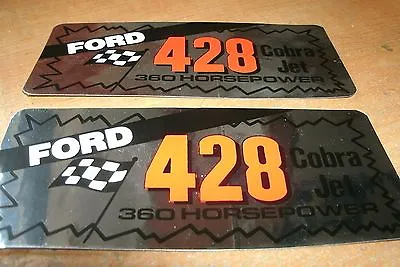 Ford 428cj 428 Cobra Jet 360 Horsepower Valve Cover Decals Shelby Mustang Fairla • $16.99