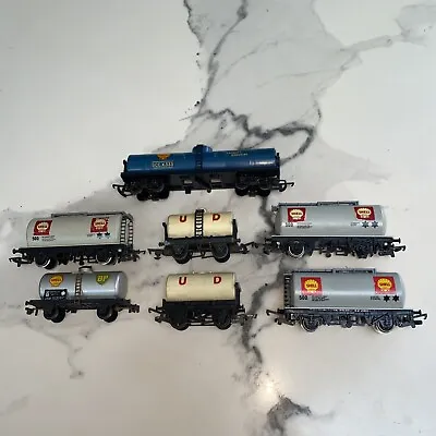 £5.50 • Buy Jouef Triang Hornby OO Gauge 7 X Model Toy Train Mixed Rolling Stock - Job Lot