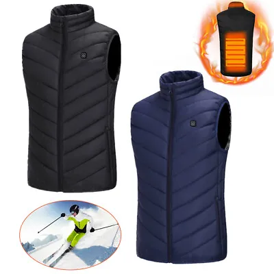 $29.99 • Buy Heated Vest Warm Body Electric USB Men Women Heating Coat Jacket US SIZE