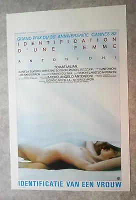 IDENTIFICATION OF A WOMAN Antonioni Original Belgian Movie Poster '82 • $39