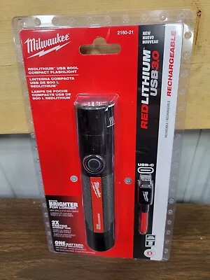 NEW Milwaukee 2160-21 800 Lumens High Definition Rechargeable Flashlight USB3.0 • $44.97