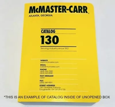 McMaster-Carr Catalog #130 (Atlanta GA 2024 Release) - NIB W/Free Shipping • $55