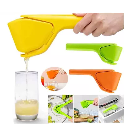 Easy Squeeze Lemon Juicer Manual Orange Citrus Juice Maker Hand Squeezer Foldabl • $10.43