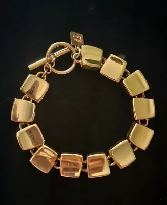 Vintage Anne Klien Gold Tone Bracelet  • $6.78