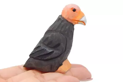 Condor Figurine Statue Vulture California Bird Miniature Wood Art Small Animal • $9.99