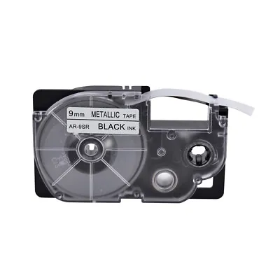 £8.39 • Buy 1PK Black On Metallic Tape Cartridge XR-9SR For Casio KL-60 EZ Label Printer