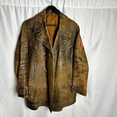 WW1 1920s Aviator Leather Flight Jacket Antique Original • $750