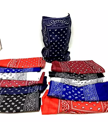 12Pcs Lot Face Neck Mask Cover Tube Head Bandana Headband Scarf. • $15.99