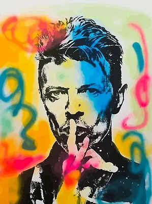 NEW David Bowie Ziggy Stardust Poster Print Vector Art Canvas Free Shipping • $18.16