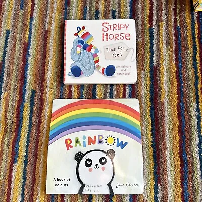 Jojo Maman Bebe CHILD TODDLER BOARD BOOK BUNDLE Pre-School Rainbow Colours Horse • £5