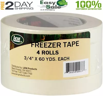 4 Pack Freezer Tape 4.8 X 4.7 X 1.97 Inches • $28.26