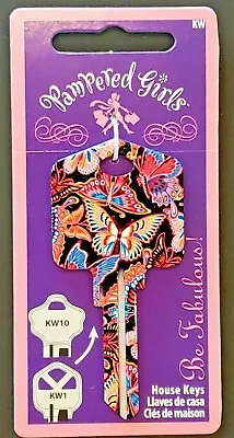 $7.99 • Buy Butterflies Blank House Key For KW1 / KW10 Kwikset Locks Uncut Pampered Girls
