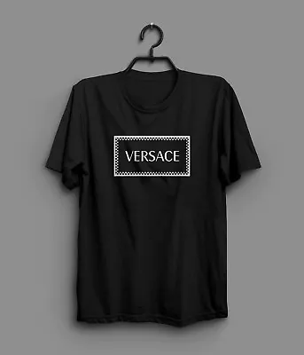 VERSACE 2 New T-Shirt Black Unisex Heavy Cotton Tee • $28.99