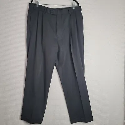 Brooks Brothers 36W 100% Wool Tailored Men's Dress Pants Zipper/Button Closure • $24.99