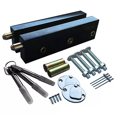 £20.81 • Buy Enfield Style Schlosser Garage Door Bolts Locks Extra Locking Security One Pair 