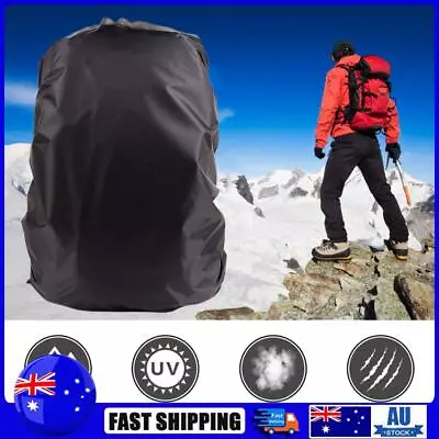 Waterproof Backpack Rain Cover Antislip Rucksack Rainproof Coating (Black) • $7.79