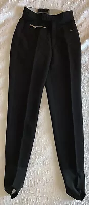 BOGNER - 25/26 Waist -WOMEN'S VINTAGE STRETCH WOOL BLEND SKI PANTS  BLACK • $31.20