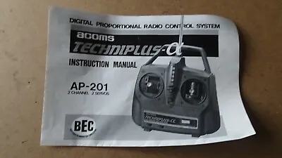 Acoms Techniplus A Instruction Manual Ap-210 1/10 Scale  Free Uk Post • £12.99