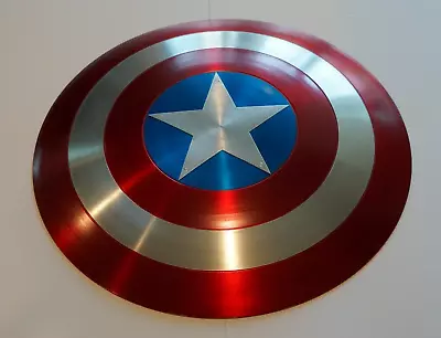 Captain America Shield - Metal Prop Replica - Screen Accurate - 1:1 Scale Shield • £107.99