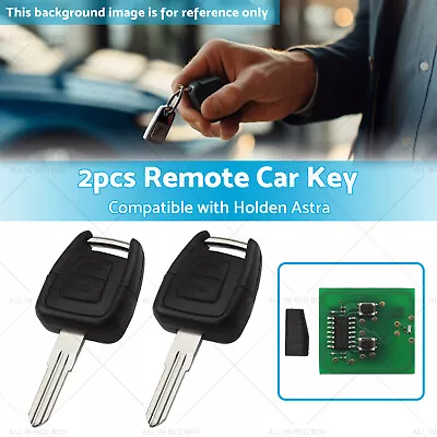 2x Complete Remote Key Suitable For Holden Astra TS 98-04 433mhz ID40 2 Buttons • $30.59