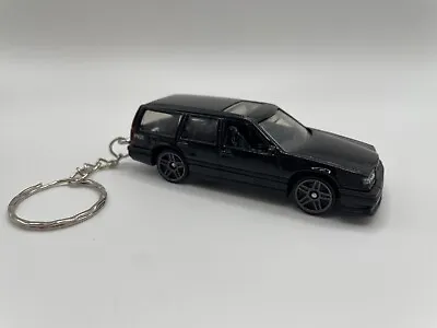 Custom Hot Wheels Volvo 850r Black Wagon Keychain Perfect 4 Car Owners • $9.99