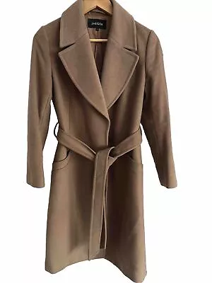 Ladies Jaeger Camel Coat Size 8 - Wool 60% • £19.99