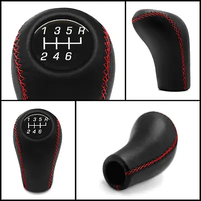 FORD MUSTANG 2003-2004 T-56 COBRA GEAR SHIFT KNOB 6 SPEED RED STITCHED M12x1.75 • $61