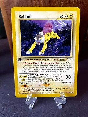 $14.95 • Buy Raikou ~ NM 1st Edition Neo Revelation 22/64 Pokémon TCG Regular Rare ⚡️