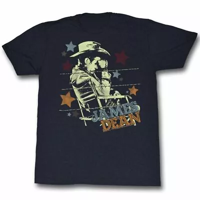 James Dean Cowboy Black Adult T-Shirt • $23.45