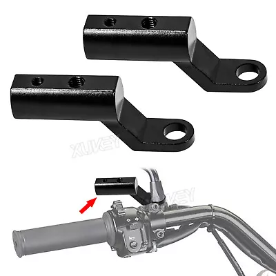 Motorcycle Rear View Mirror Extend Bracket Adapter Holder Universal Accessories • $9.40