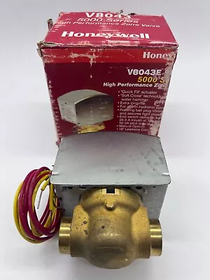 New Honeywell 5000 Series V8043 5012 High Performance Zone Valve 3/4  Sweat Conn • $49.95