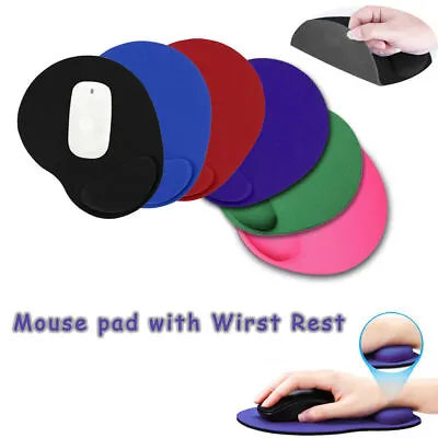 Large Comfort Mouse Pad Mat With Wrist Rest Support Anti-Slip For PC Laptop US • $2.99