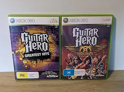 Guitar Hero Greatest Hits & Aerosmith Xbox 360 - Complete - Tested & Working • $50