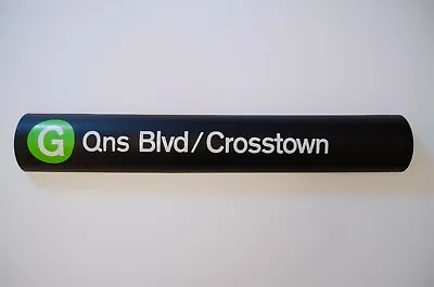 New York City Subway G Queens Boulevard Crosstown Roll Sign R32 MTA NYC TA • $34.99