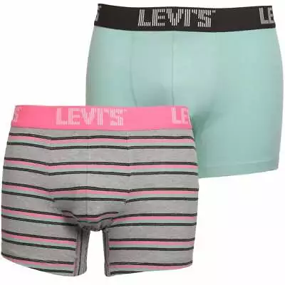 Levis Boxers 2 Pack Pink Green Mens Underwear 2XL A512-3 • £19.95