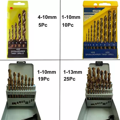 Cobalt Jobber Twist Drill Bit Sets For Drilling Stainless Steels & Hard Metals  • £11.69