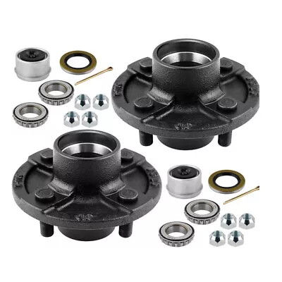 2 Trailer Idler Hub Kits 4 On 4 For 2000 Lbs Axle 4x4.0 4 Lug Trailer Hub Kit A1 • $48.98