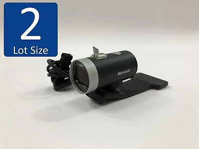 LOT OF 2 Microsoft Lifecam Cinema Model 1393 USB Wired HD Webcam • $23.98