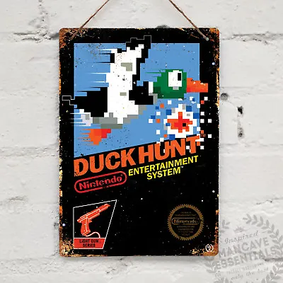 £7.96 • Buy DUCK HUNT Vintage Metal Wall Sign Retro Pub Mancave Gamer Pixel 8bit Geek Nes