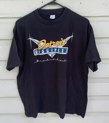 VTG 80s Detroit Disciples Car Club Single Stitch Crewneck T-Shirt XL Belton USA • $9.99