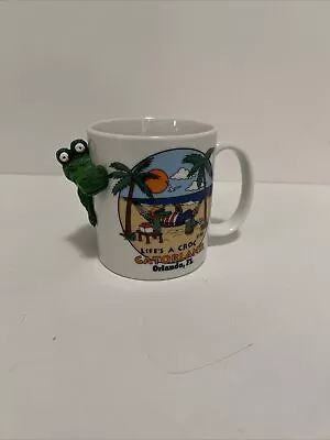 Florida 1993 Life's A Croc Coffee Mug Tea Cup Crocodile Alligator 3D Vintage • $7.99