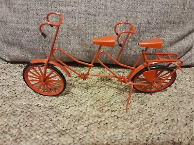 Miniature Tandem Bicycle - Red With Moving Wheels • £5